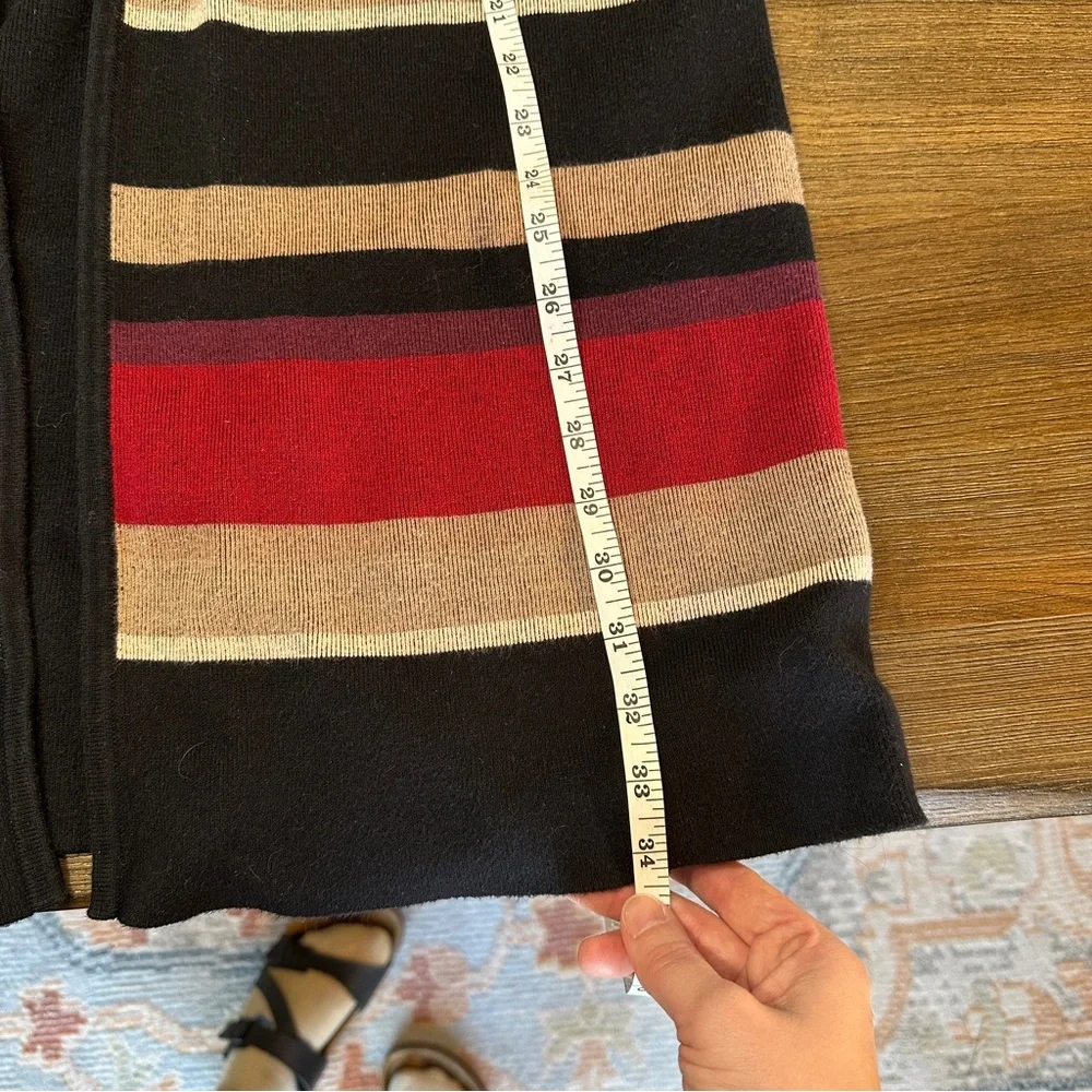 Striped Open Front Cardigan - Picture 5 of 9